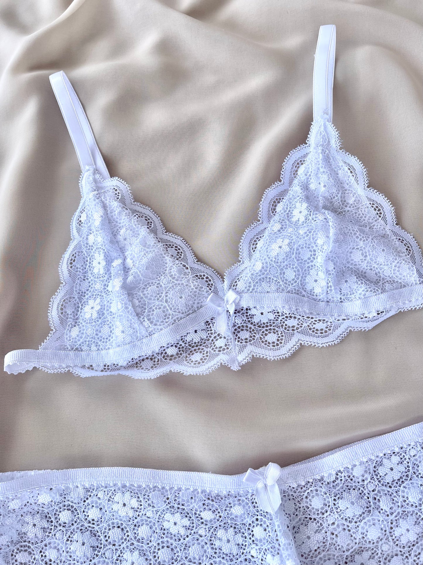 Set Lencería Blanco