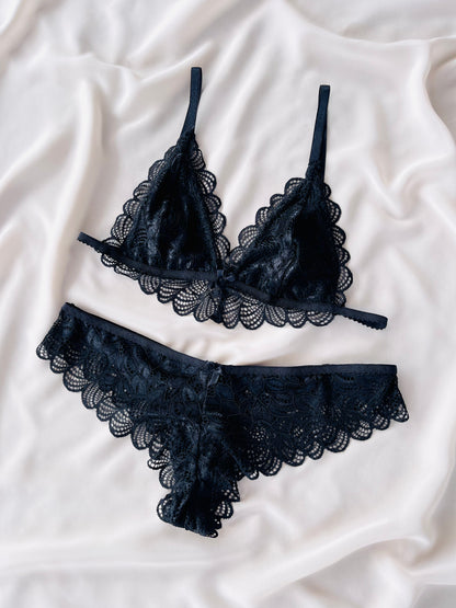 Set Lencería Negro
